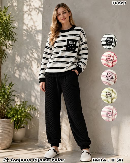 FK6229 - Conjunto Pijama Polar