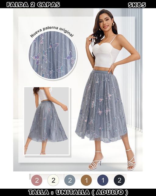 SK85 - Falda 2 capas