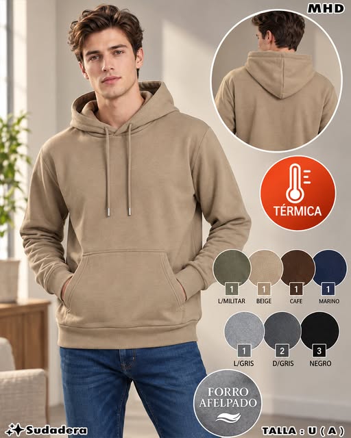MHD - Sudadera Térmica con Capucha