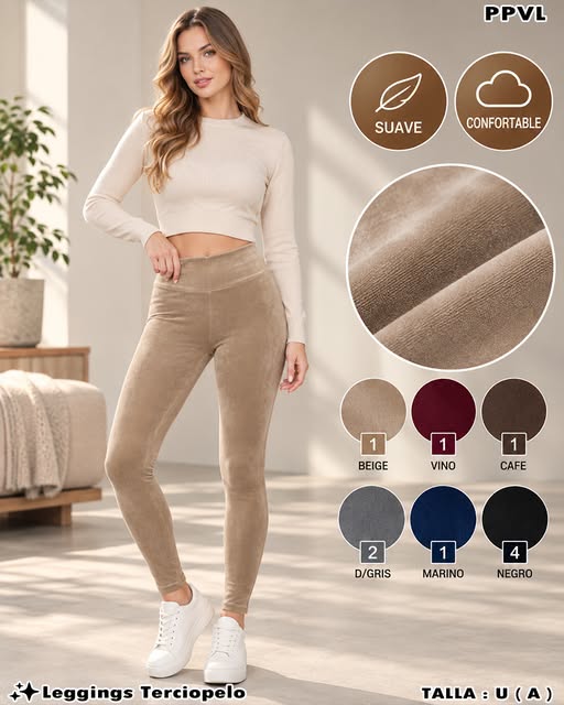 PPVL - Leggings de Terciopelo