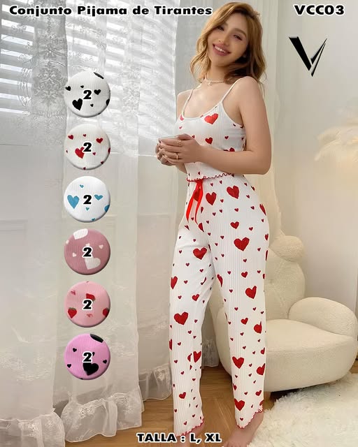 VCC03 - Conjunto Pijama de Tirantes