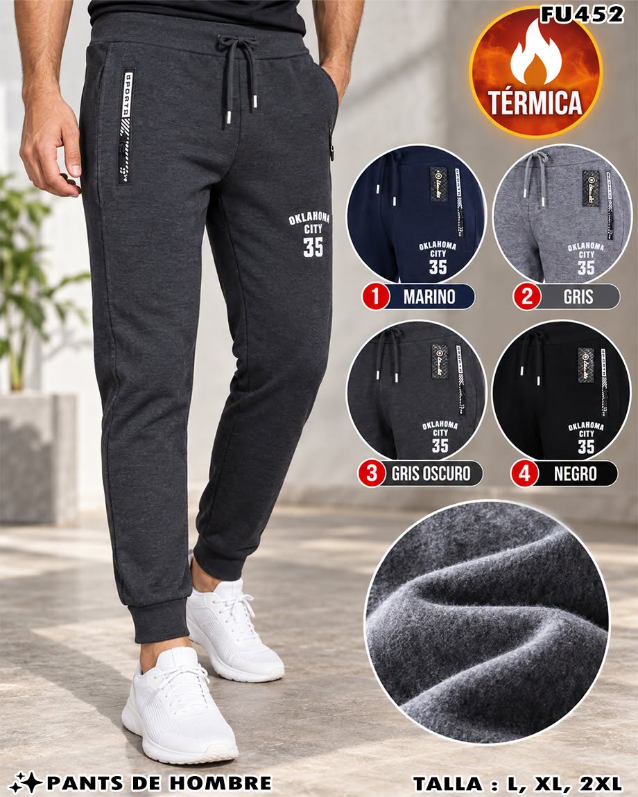 FU452 - Pants Térmico Deportivo para Hombre
