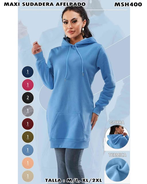 MSH400 - Maxi Sudadera Afelpada