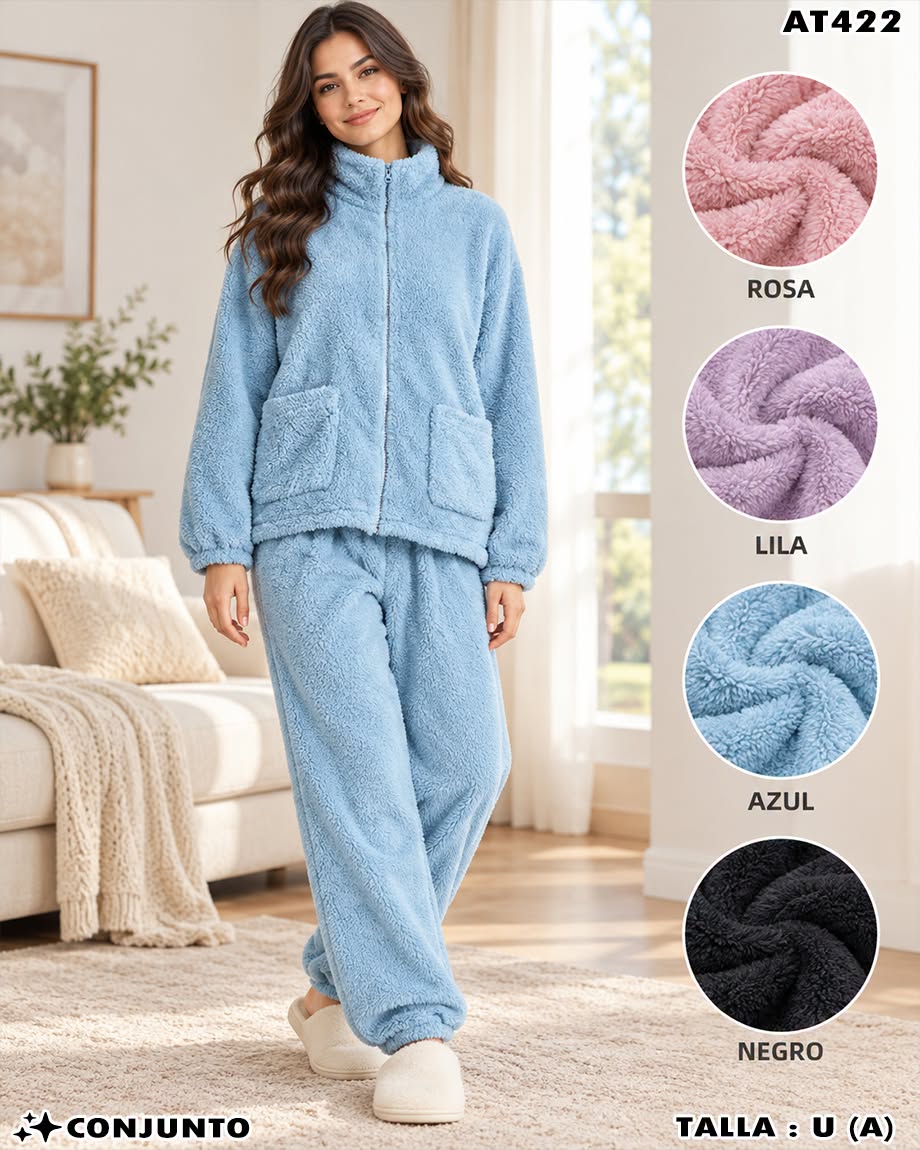 AT422 - Conjunto Polar de 2 Piezas para Dama