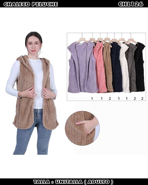 CHL126 - Chaleco peluche