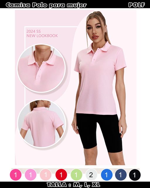 POLF - Camisa polo para mujer