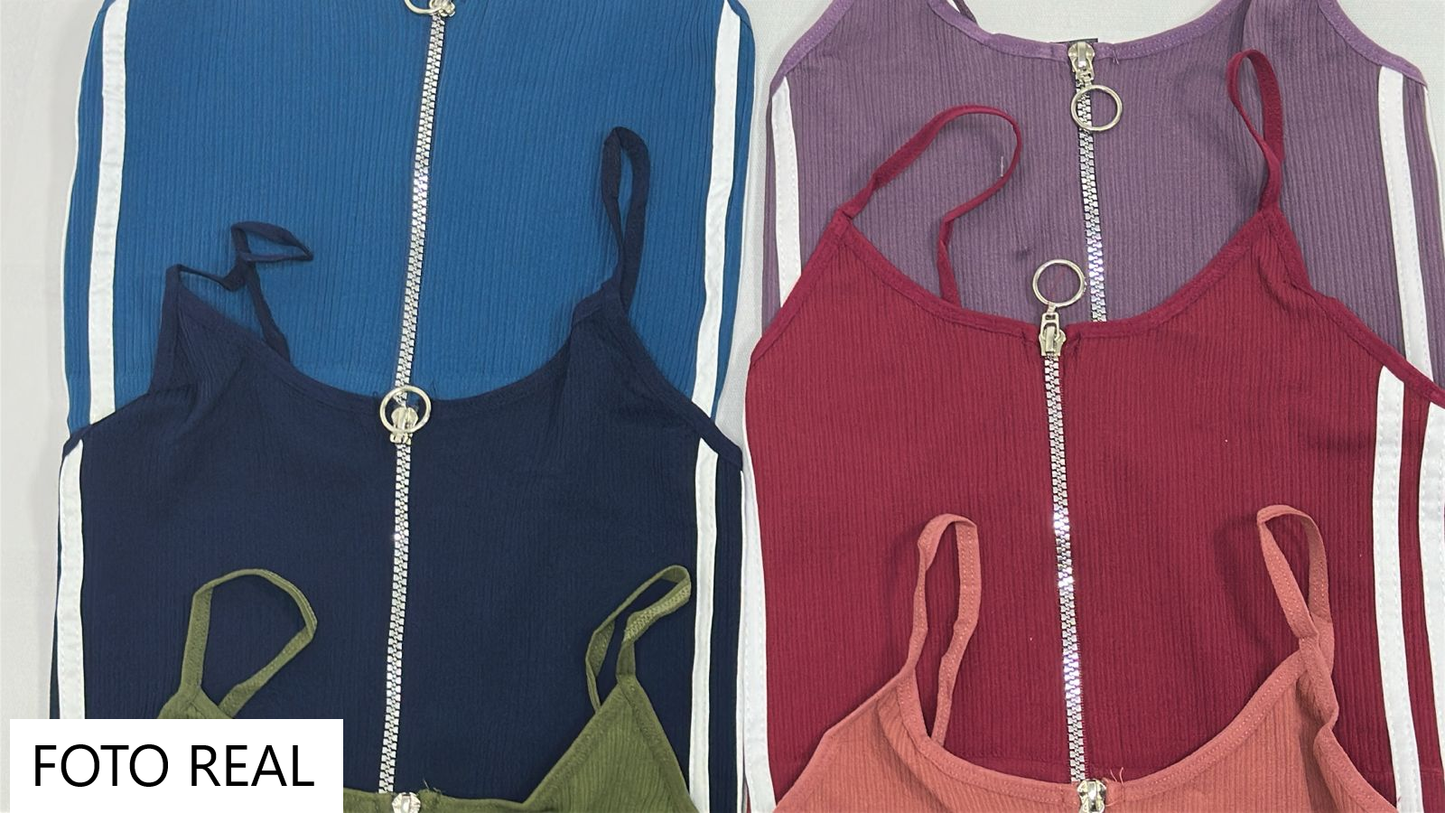TLTOP101 - Blusa trante con cierre
