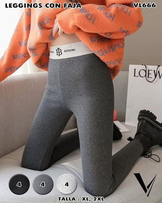 VL666 - Leggings con faja