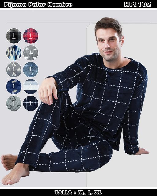 HPJ102 - Pijama Polar Hombre
