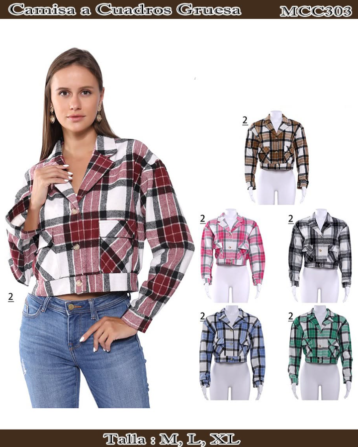 MCC303 - Camisa a Cuadros Gruesa