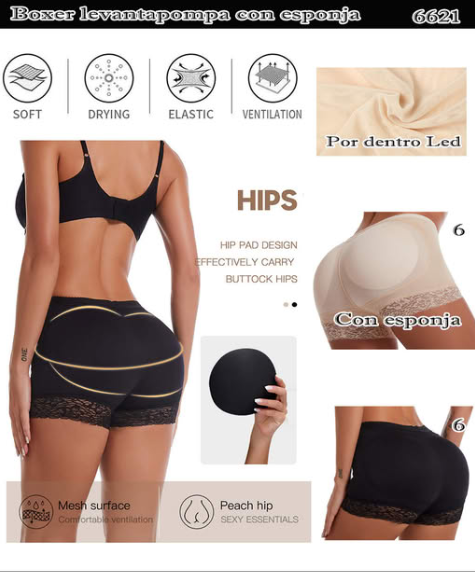 6621 - Boxer levantapompa con esponja