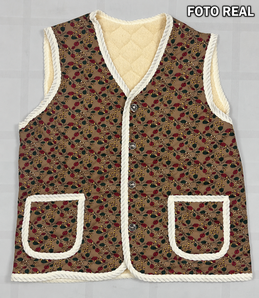 VCHA201 - Chaleco Estampado con Interior Afelpado