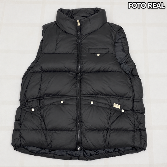 MJ5595 - Chaleco Acolchado con Cuello Alto y Bolsillos para Dama