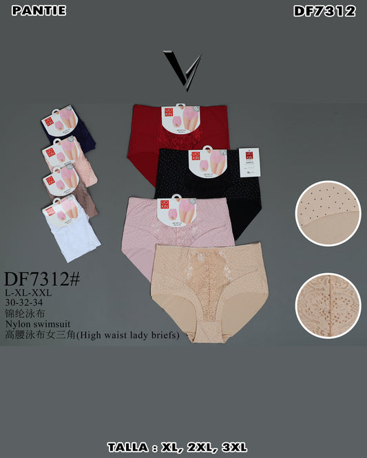DF7312 - Pantie de encaje con cintura alta