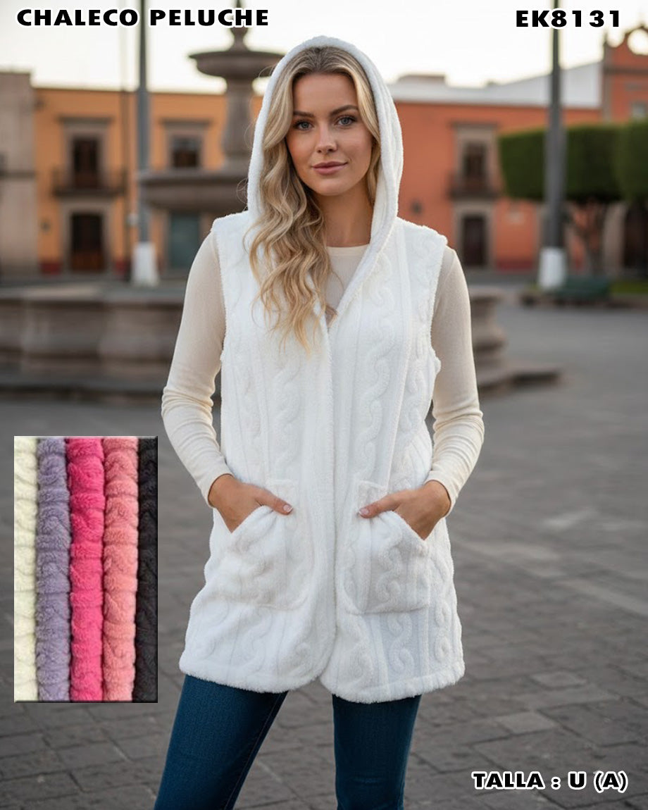 EK8131 - Chaleco Largo Peluche