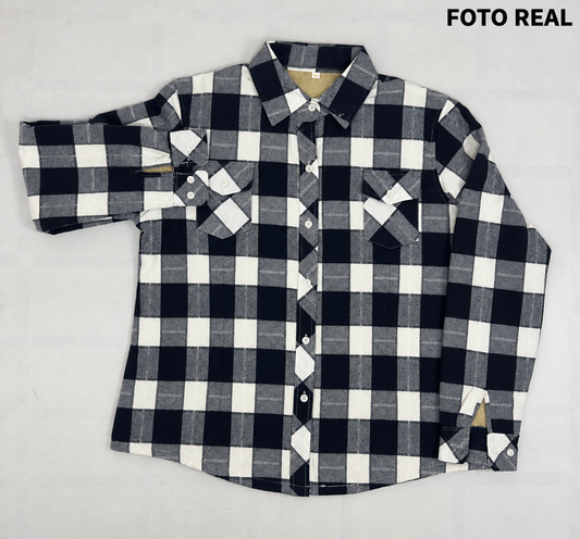 VCA902 - Camisa Térmica a Cuadros con Forro de Peluche