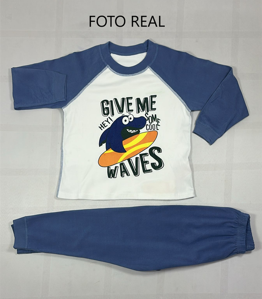 MKID202 - Conjunto Pijama Infantil Afelpado