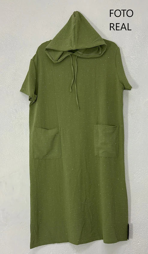 OPS62 - Vestido Casual con Capucha