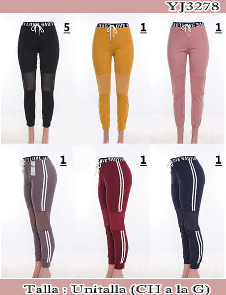 YJ3278 - PANTS CON TRANSPARENCIA