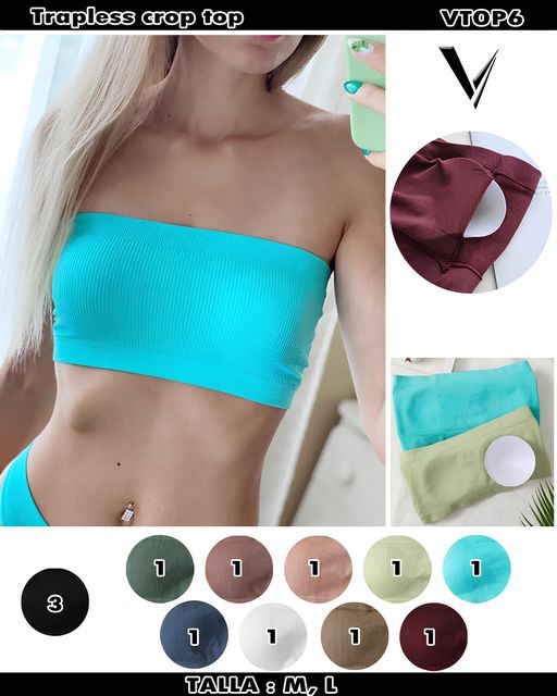 VTOP6 - Trapless crop top