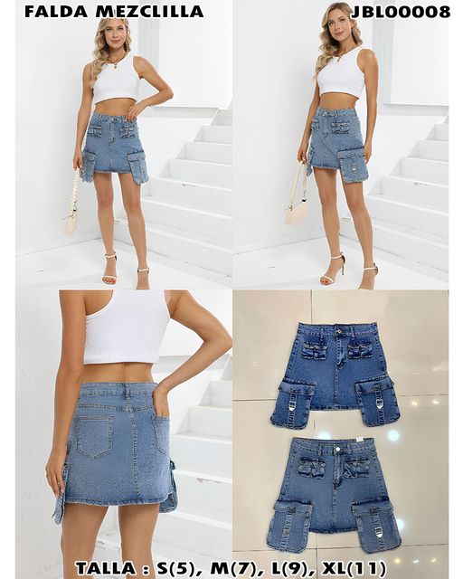 JBL00008 - Falda Mezclilla