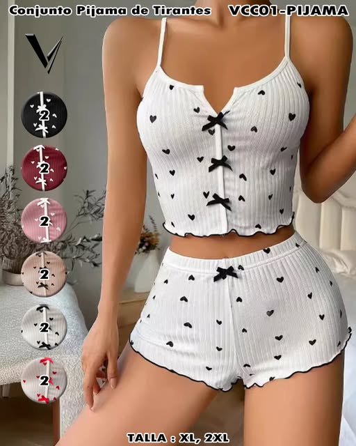 VCC01-PIJAMA - Conjunto Pijama de Tirantes