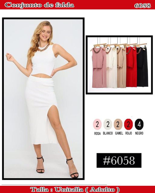 6058 - Conjunto de falda
