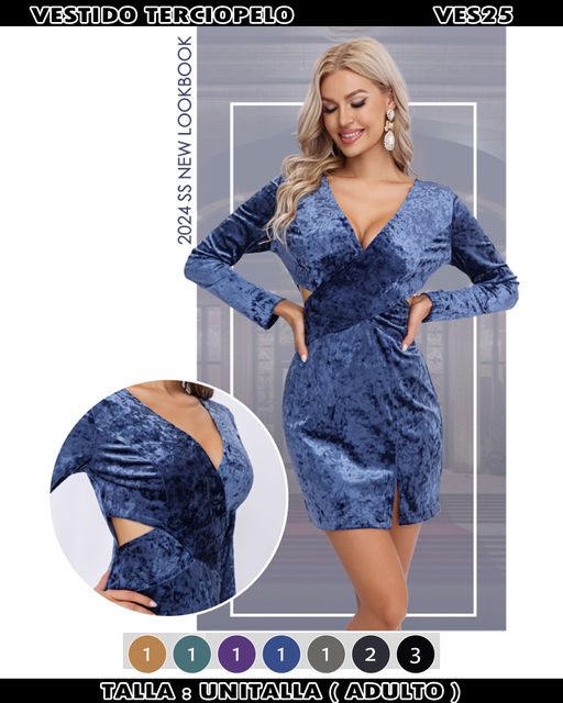 VES25 - Vestido Terciopelo