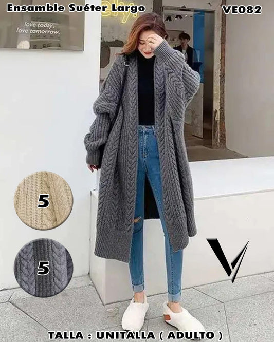 VE082 - Ensamble Suéter Largo