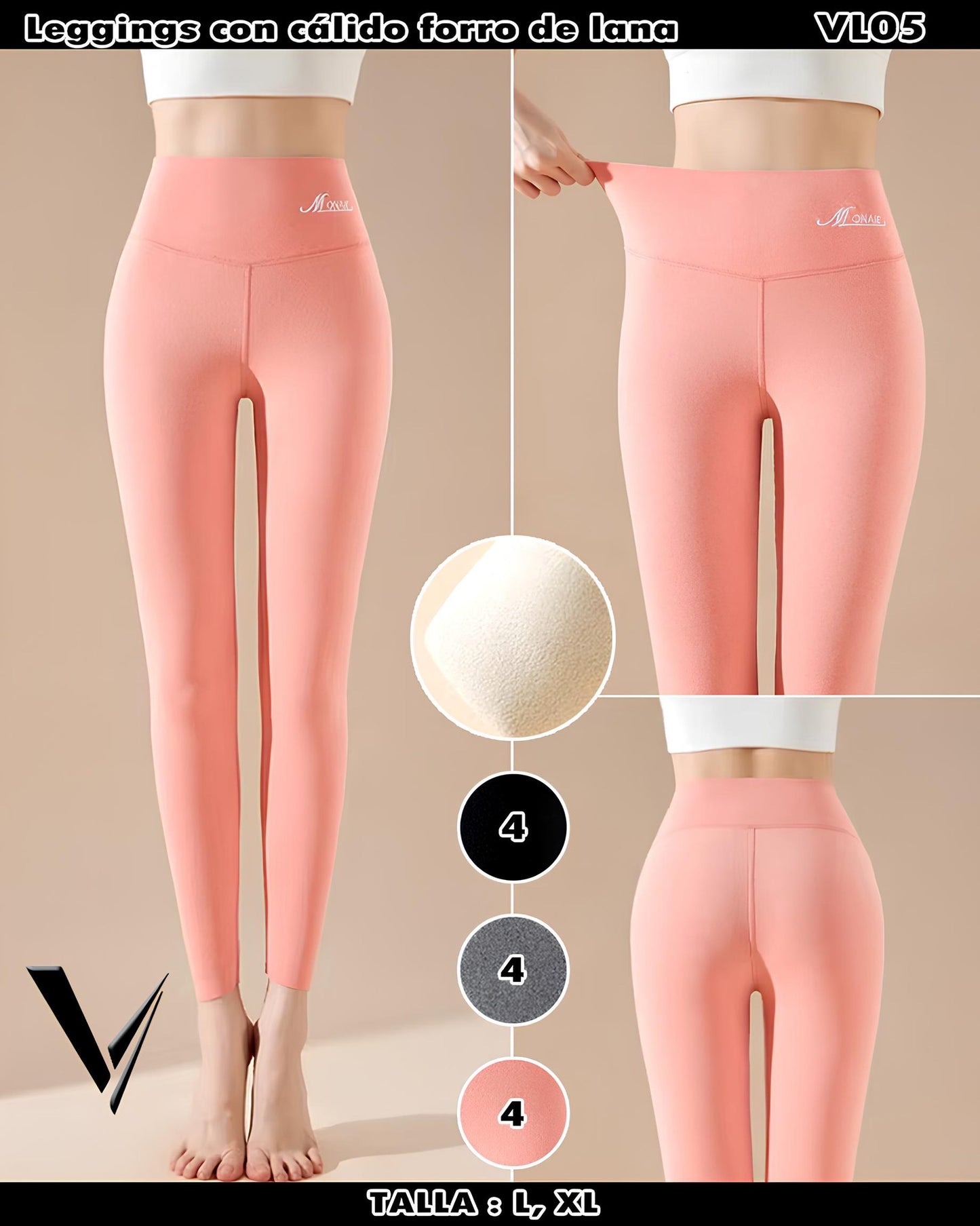 VL05 - Leggings con cálido forro de lana