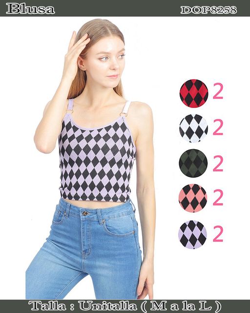 DOP8258 - Blusa tirante