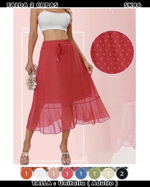 SK46 - Falda 2 capas