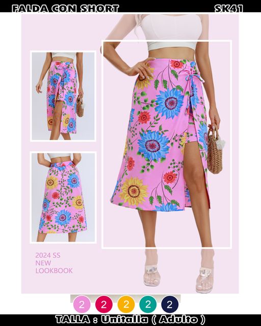 SK41 - Falda con short