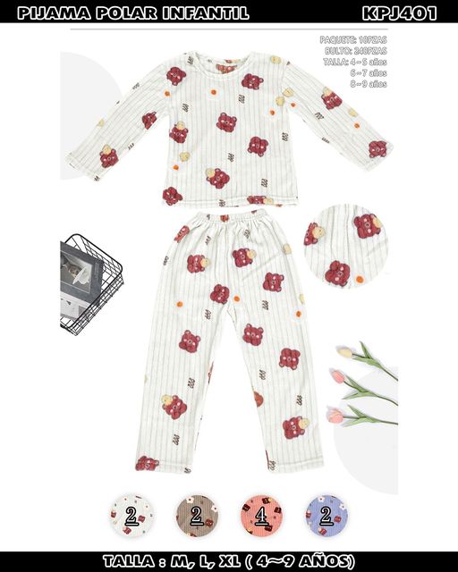 KPJ401 - PIJAMA POLAR INFANTIL