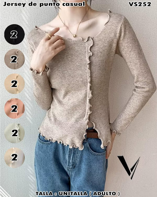 VS252 - Jersey de punto casual