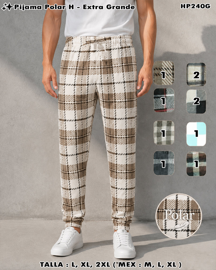 HP240G - Pijama Polar Hombre Extra Grande