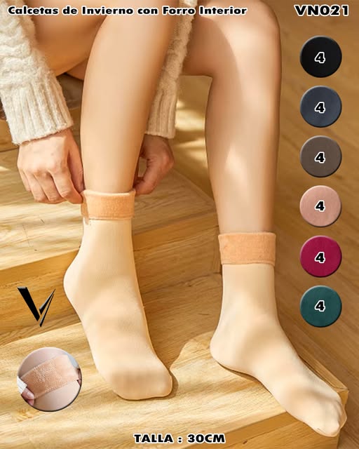 VN021 - Calcetas de Invierno con Forro Interior