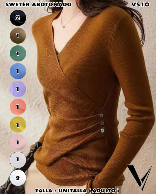 VS10 - Swetér Abotonado