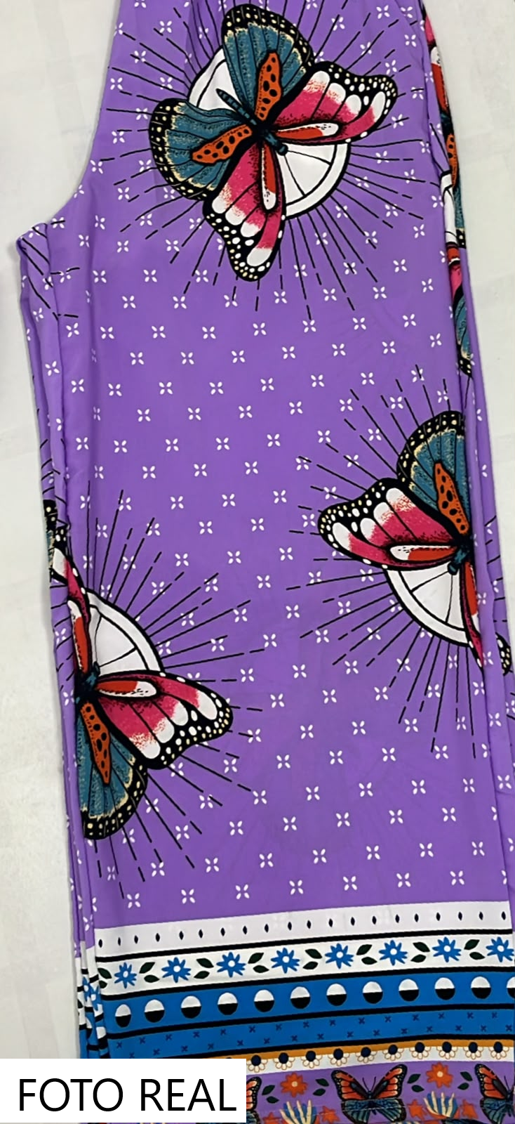 PTSET9 - Conjunto Pantalón Palazzo Mariposa