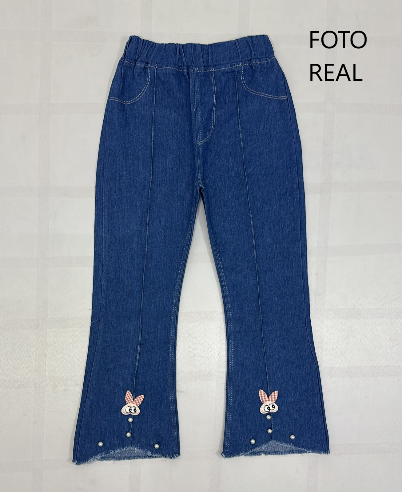 VLEG152 - Mezclilla Infantil con Moño Decorativo