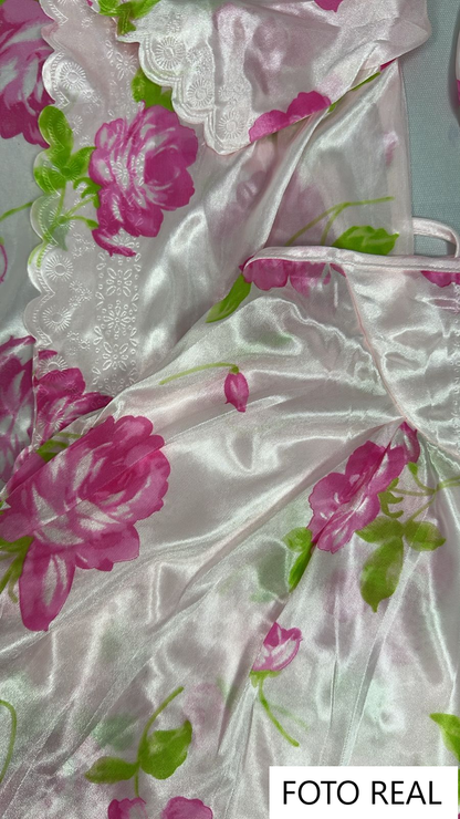 VP501 – Kimono con Vestido Floral