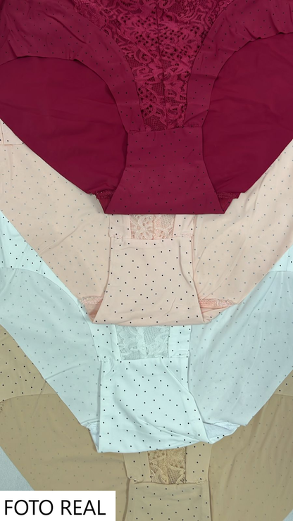 DF7312 - Pantie de encaje con cintura alta