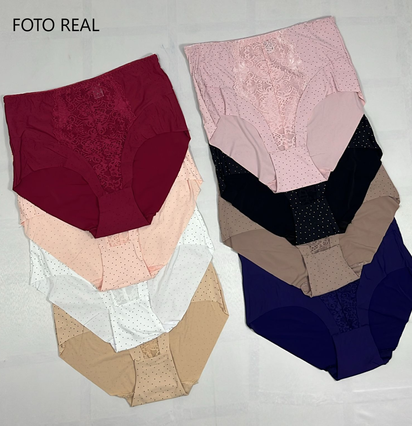 DF7312 - Pantie de encaje con cintura alta
