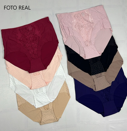DF7312 - Pantie de encaje con cintura alta