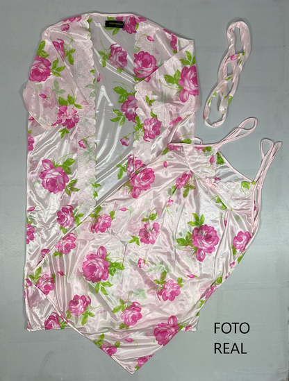 VP501 – Kimono con Vestido Floral