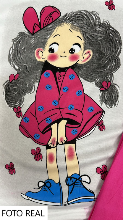 VP505 – Pijama Dama con Playera Estampada