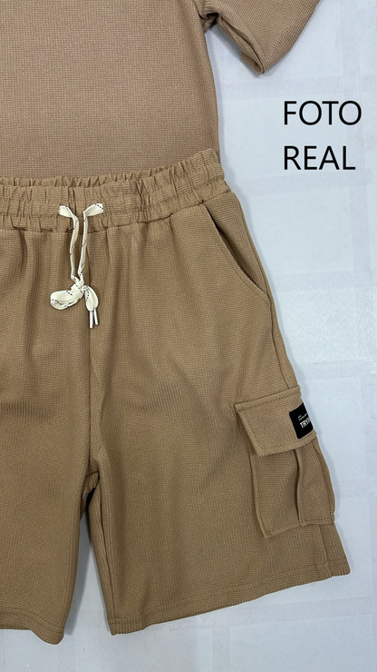 SSH004 - Conjunto con Bermuda Cargo para Caballero