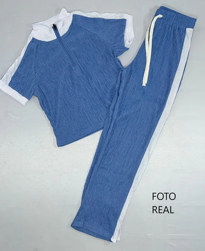 HN12 - Conjunto Casual Acanalado
