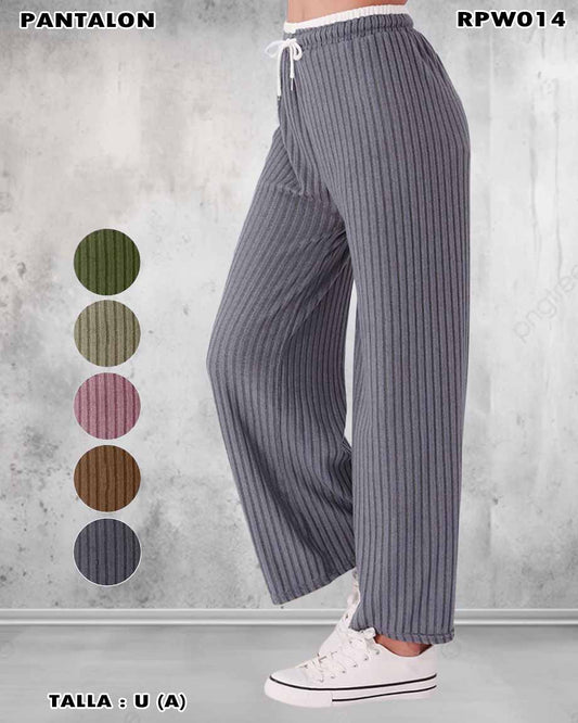 RPW014 – PANTALÓN TEJIDO ACANALADO