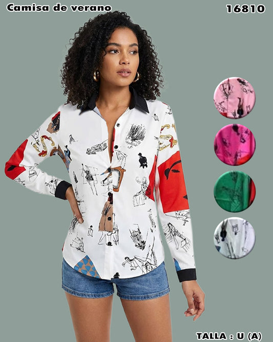 16810-CAMISA DE VERANO — Diseños elegidos por votación